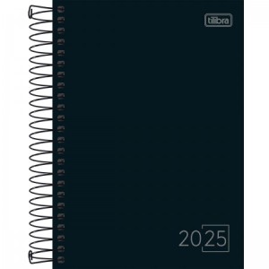 AGENDA 14x20CM SPICE 2025 PRETA TILIBRA