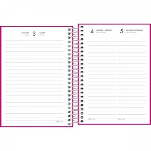 AGENDA 11,7x16,4CM PEPPER ROSA 2025 TILIBRA