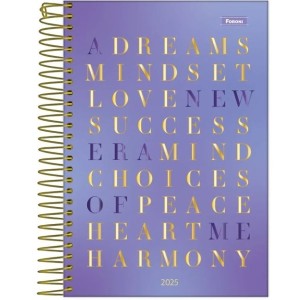 AGENDA 13x18,8CM BLUSH JOVEM MIOLO FUNCIONAL 2025 FORONI