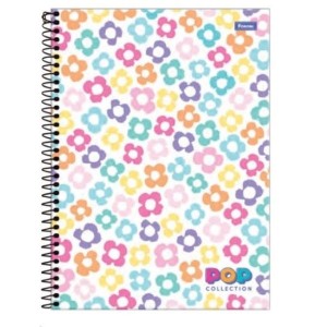 CADERNETA 1/8 CAPA DURA 96FLS POP COLLECTION FORONI