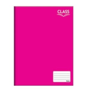 CADERNO 1/4 48FLS CAPA DURA BROCHURA ROSA CLASS FORONI