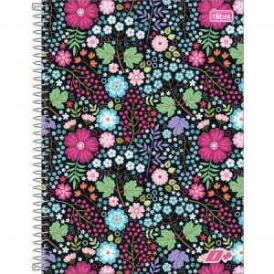 CADERNO 320FLS 16 MATÉRIAS UNIVERSITÁRIO CAPA DURA ESPIRAL D+ FEMININO TILIBRA