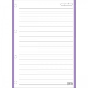 BLOCO PARA FICHÁRIO UNIVERSITÁRIO 96FLS 56G COLOR ACADEMIE TILIBRA