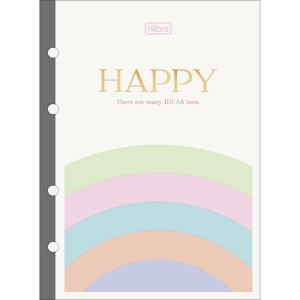 BLOCO PARA FICHÁRIO COLEGIAL 80FLS 56G HAPPY TILIBRA