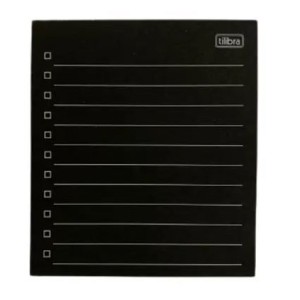 LEMBRETE CHECKLIST 100FLS PRETO 80MM x 91MM TILIBRA