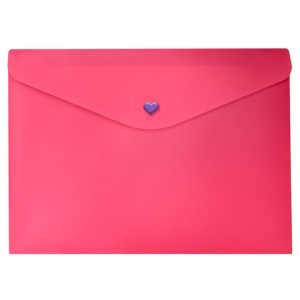 PASTA ENVELOPE COM BOTÃO A4 PINK/LILÁS 0014 DELLO