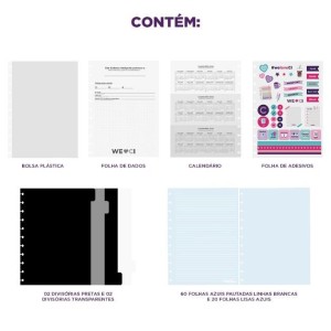 CADERNO INTELIGENTE GRANDE ICE BLUE