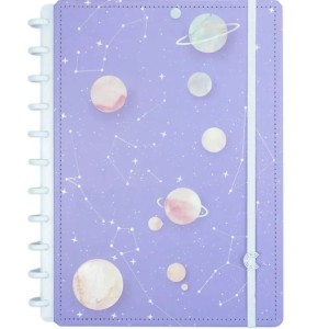 CADERNO INTELIGENTE GRANDE PURPLE GALAXY BY GOCASE