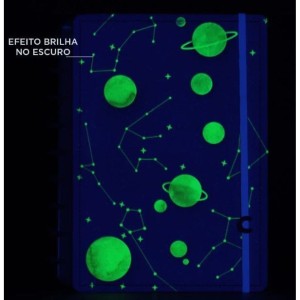 CADERNO INTELIGENTE GRANDE PURPLE GALAXY BY GOCASE