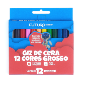 GIZÃO DE CERA 12 CORES FUTURO