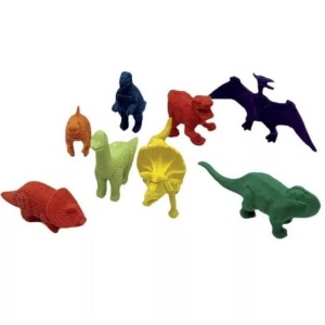 BOARRACHA MINI DINO SPACE C/4 UNIDADES LEO&LEO