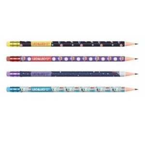 LÁPIS GRAFITE HB COM BORRACHA ASTRONAUTA LEO&LEO