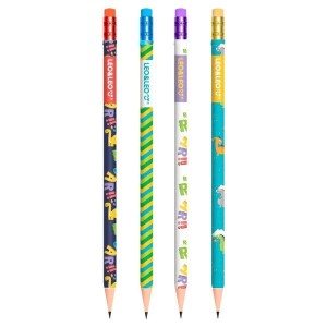 LÁPIS GRAFITE HB COM BORRACHA DINO LEO&LEO