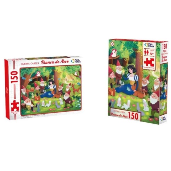 QUEBRA-CABEÇA 150 PEÇAS BRANCA DE NEVE REF.2861 PAIS & FILHOS