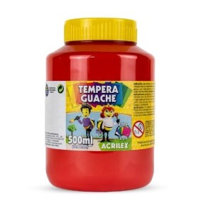 TINTA GUACHE 500ML 507 VERMELHO FOGO ACRILEX