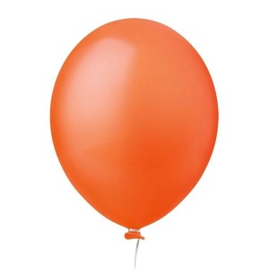 BALÃO BEXIGA Nº 08 LARANJA C/50 UNIDADES HAPPY DAY