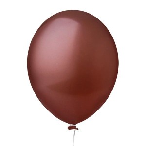 BALÃO BEXIGA Nº 08 MARROM C/50 UNIDADES HAPPY DAY