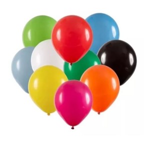 BALÃO BEXIGA Nº 08 CORES SORTIDAS C/50 UNIDADES HAPPY DAY
