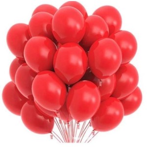 BALÃO BEXIGA Nº 08 VERMELHO C/50 UNIDADES HAPPY DAY