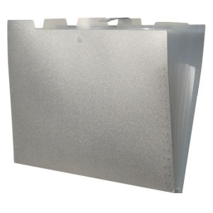 PASTA SANFONADA A4 5 DIVISÓRIAS GLITTER POLIBRAS