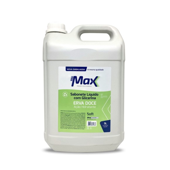 SABONETE LÍQUIDO 5 LITROS ERVA DOCE SOFT EDUMAX