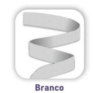 FITA DE TNT 2cm X  25mts BRANCO MAKE