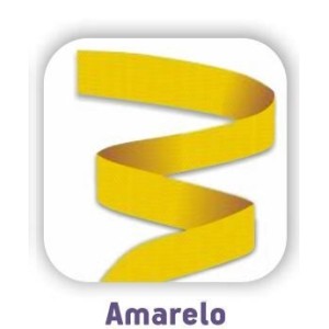 FITA DE TNT 4cm X  25mts AMARELA MAKE