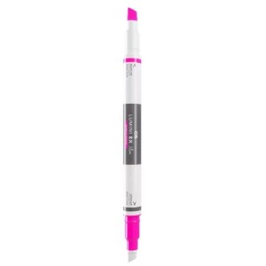 MARCA TEXTO APAGÁVEL PONTA DUPLA PINK LUMINI EX SLIM CIS