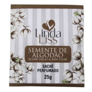 SACHÊ PERFUMADO 25G SEMENTES DE ALGODÃO LINDA LISS