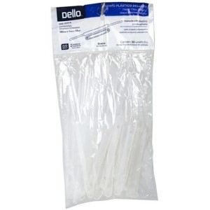 GRAMPO TRILHO PLÁSTICO DELLOFIX 0301 C/50 UNIDADES DELLO