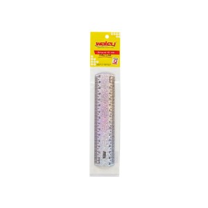 RÉGUA 15CM HOLOGRÁFICA GLITTER NEW LINE MAXCRIL