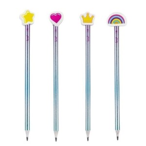 LÁPIS PRETO COM BORRACHA PONTEIRA BE LOVED BRW