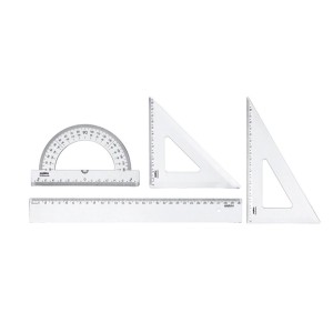 KIT GEOMETRIA 4 PEÇAS NEW LINE CRISTAL MAXCRIL WALEU
