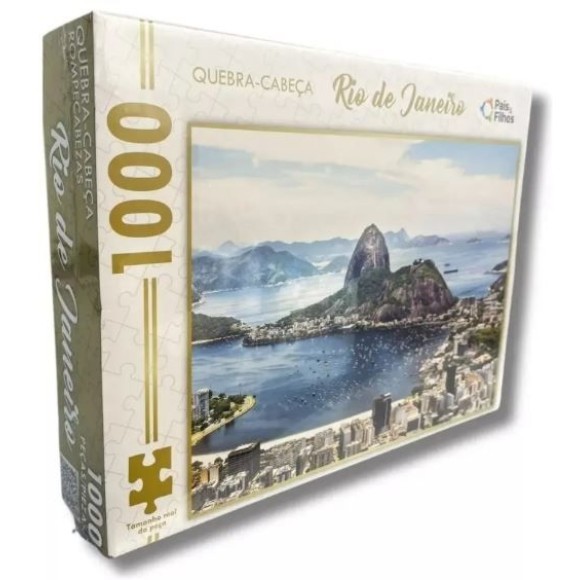 QUEBRA-CABEÇA 1000 PEÇAS RIO DE JANEIRO REF.790702 PAIS & FILHOS