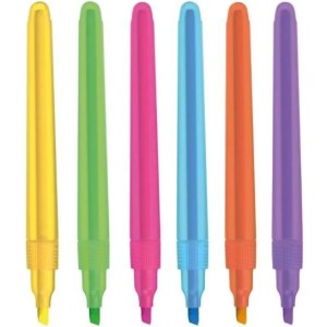 MARCA TEXTO 6 CORES NEON LUMINI LITE CIS