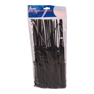 GRAMPO TRILHO PLÁSTICO PRETO PACOTE C/50 UNIDADES CARBRINK