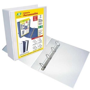 PASTA FICHÁRIO A4 LOMBO 7,5CM 4 ARGOLAS PERSONALITÉ BRANCA ACP