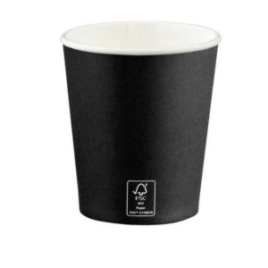 COPO DE PAPEL 200ML 50 UNIDADES PRETO