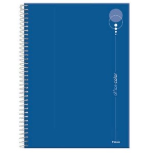 CADERNO 160FLS 10 MATÉRIAS COLEGIAL CAPA DURA ESPIRAL OFFICE COLOR FORONI