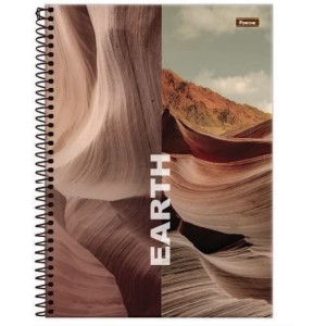 CADERNETA 1/8 80FLS CAPA DURA ESPIRAL 4 ELEMENTOS FORONI