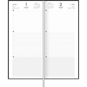 AGENDA 12,3x27,5CM COMERCIAL PRETA 2026 TILIBRA