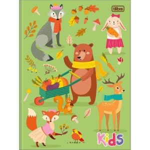 CADERNO UNIVERSITÁRIO 96FLS CAPA DURA BROCHURA SAPECA KIDS FEMININO TILIBRA