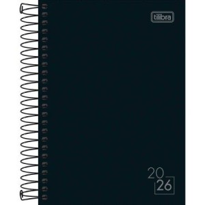 AGENDA 12,9x18,7CM SPICE PRETA 2026 TILIBRA