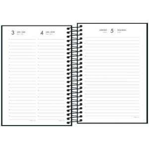 AGENDA 12,9x18,7CM SPICE PRETA 2026 TILIBRA