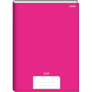 CADERNO UNIVERSITÁRIO 96FLS CAPA DURA BROCHURA PINK STIFF JANDAIA