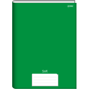 CADERNO UNIVERSITÁRIO 96FLS CAPA DURA BROCHURA VERDE STIFF JANDAIA