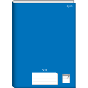 CADERNO 96FLS CALIGRAFIA UNIVERSITÁRIO CAPA DURA BROCHURA AZUL JANDAIA