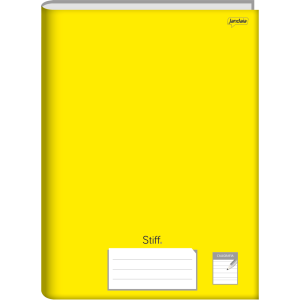CADERNO 96FLS CALIGRAFIA UNIVERSITÁRIO CAPA DURA BROCHURA AMARELO JANDAIA 