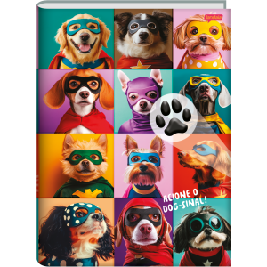 CADERNO 80FLS UNIVERSITÁRIO CAPA DURA BROCHURA PETS LOVE JANDAIA