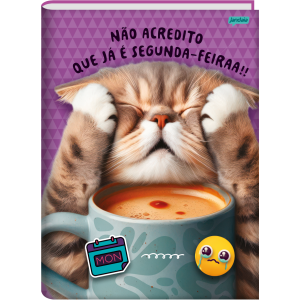 CADERNO 80FLS UNIVERSITÁRIO CAPA DURA BROCHURA PETS LOVE JANDAIA